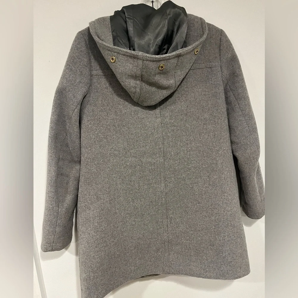 J Crew Grey Wool Parka Jacket Size 00